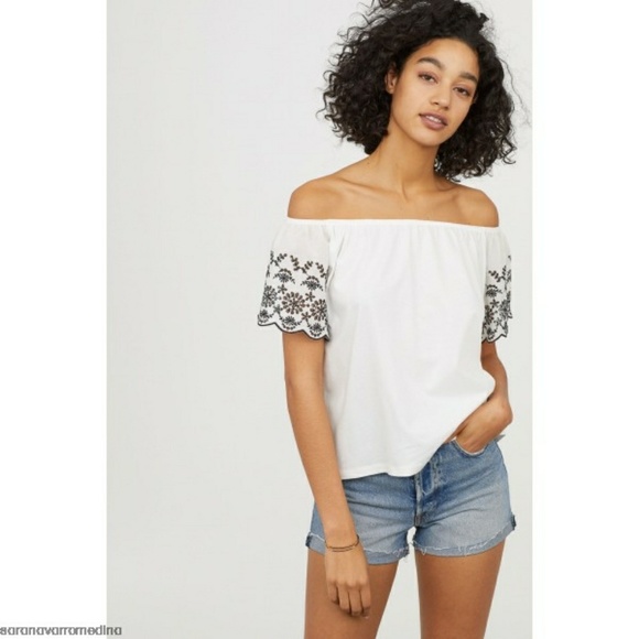 2/$15 NWT Black Cotton H&M Top S Final Price - Picture 2 of 2